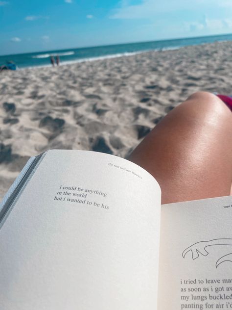 Love reading on the beach, poetry is my therapy #poetry #milkandhoney #readinglist #mustread #musthave #beach #beachlife #vacation #astheticfeed Beach Poetry, Read On The Beach, Reading On The Beach, Him Quotes, Buckle Pants, Beach Relax, Beach Reading, Just Relax, Love Reading