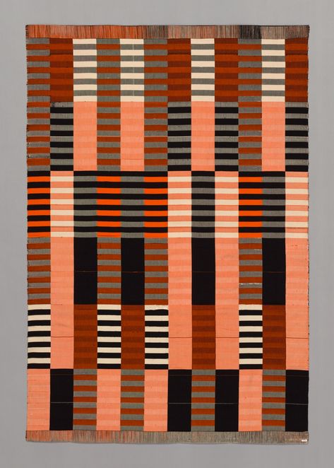 Anni Albers Black-White-Red Designed 1926/27, woven 1965 | The Art Institute of Chicago Bauhaus Textiles, Bauhaus Pattern, Anni Albers, Fabric Patterns Design, The Art Institute Of Chicago, The Bauhaus, Josef Albers, Art Institute Of Chicago, Red Design