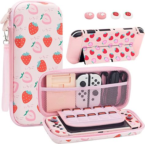 Switch Case Aesthetic, Nintendo Switch Covers, Nintendo Switch Aesthetic Case, Cute Nintendo Switch Accessories, Switch Travel Case, Nintendo Case, Nintendo Switch Aesthetic, Cute Nintendo Switch, Cute Tech