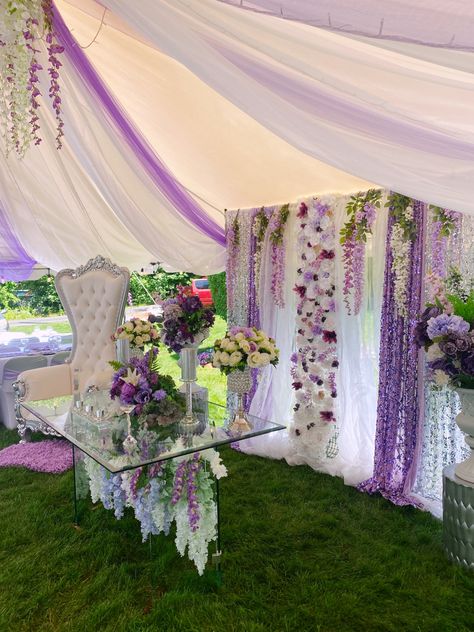 Purple And Green Sweet 16, Purple And Green Quinceanera, 15ñera Dresses, Lavender Quinceanera Decorations, Enchanted Forest Theme Quinceanera, Rapunzel Quince, Debut Theme Ideas, Enchanted Forest Quinceanera Theme, Enchanted Forest Quinceanera