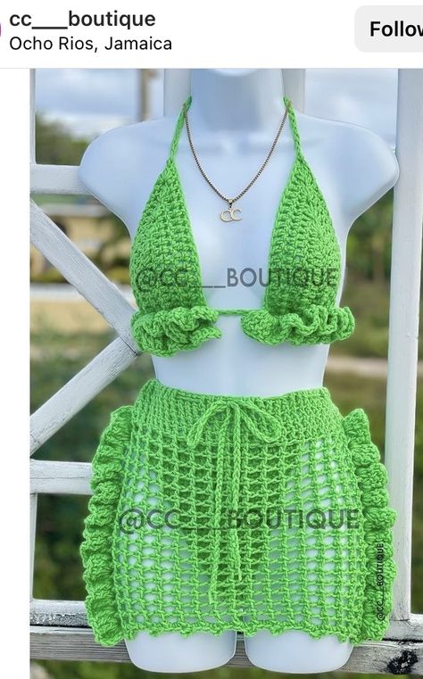 Crochet Carnival Outfit, Crochet Beach Set, Crochet Swimsuit Pattern Free, Crochet Outfits Black Women, Crochet Beach Wear Pattern, Crochet Swimwear Pattern, Crochet Festival Top, Crochet Beach Wear, Crochet Outfits