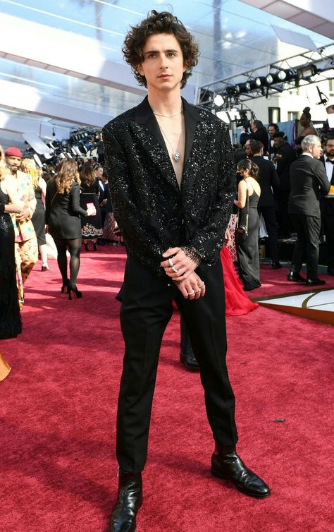 Young Male Celebrities, Hollywood Glam Dress, Met Gala Red Carpet, Timmy T, Oscar Dresses, Versace Dress, The Oscars, Timothee Chalamet, Hollywood Glamour