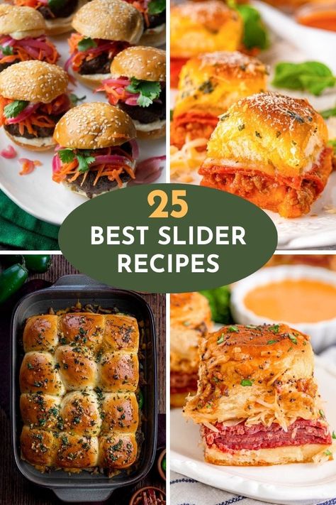 Slider Dinner Recipes, Fun Sliders Recipes, Different Sliders Recipes, Barbeque Sliders, Best Slider Recipe, Brisket Sliders Party, Hawian Roll Pizza Sliders, Sliders Pizza, Gameday Sliders