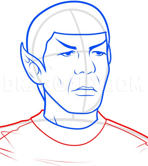 Star Trek Drawings, Human Drawings, Clown Paintings, Face Structure, Star Trek Spock, Star Trek Series, Star Trek Images, Star Trek Characters, Leonard Nimoy