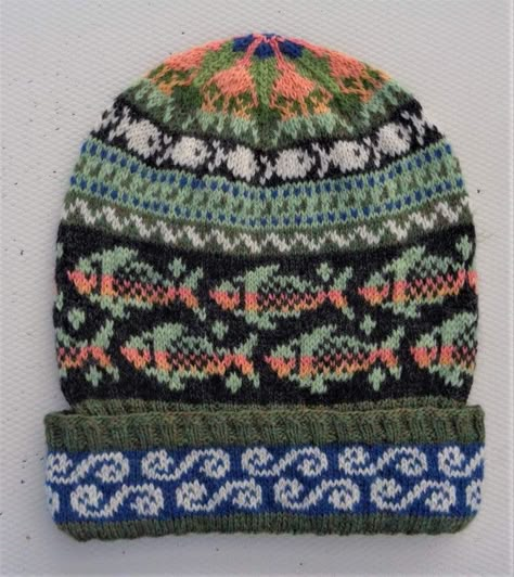 Knitting Pattern Fair Isle, Fair Isle Knit Hat, Stranded Knitting Patterns, Easy Knit Hat, Free Knitting Patterns For Women, Norwegian Knitting, Fair Isle Hat, Fair Isles, Fair Isle Knitting Patterns