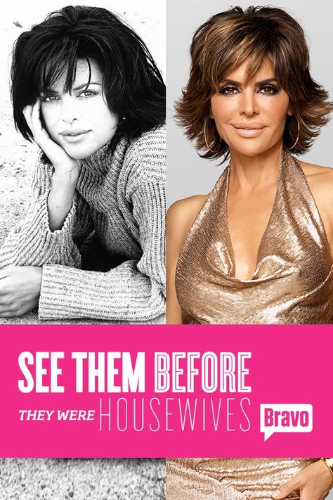 See photos of all the Beverly Hills Housewives before they hit the small screen. Beverly Hills Housewives, Beverly Hill, Celebrity Plastic Surgery, Lisa Rinna, Housewives Of Beverly Hills, Short Wavy Hair, Short Wavy, Real Housewives, Forever Young