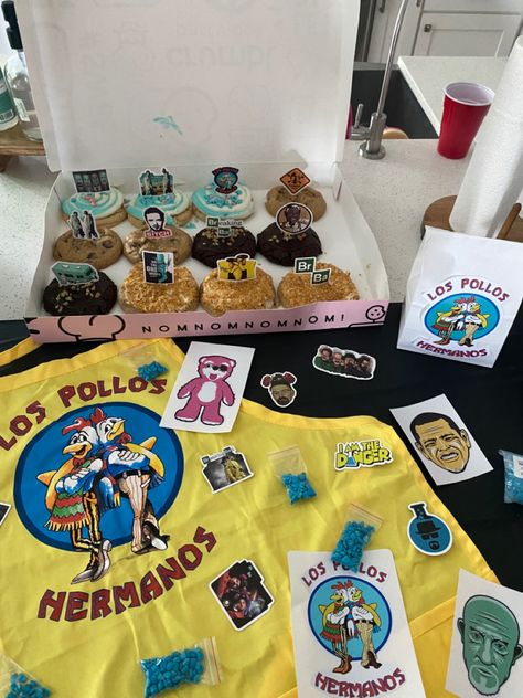 Breaking Bad Party Theme, Breaking Bad Birthday Party, Breaking Bad Theme, Breaking Bad Birthday, Breaking Bad Party, Bad Birthday, Bday Stuff, Bad Humor, Toy Theatre