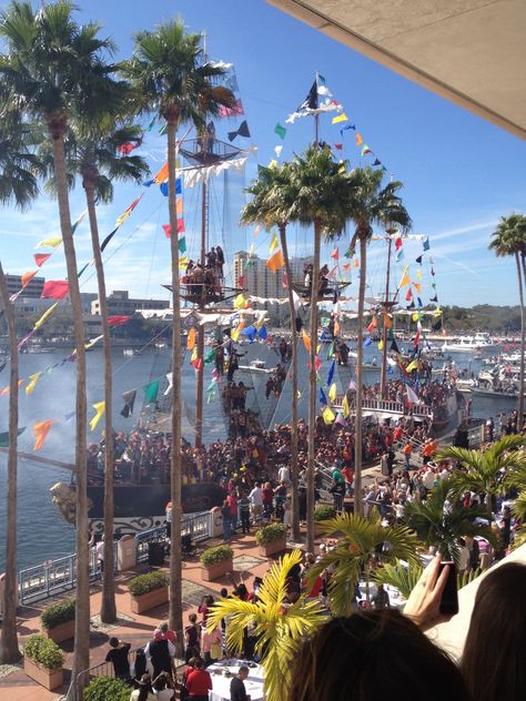 Gasparilla Pirate Festival #GasparillaTampaBay Gasparilla Tampa, Pirate Festival, Folk Culture, Festival Aesthetic, Glass Bottom Boat, Florida Life, Disney World Epcot, Gulf Coast Florida, Sailing Adventures