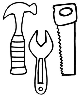 Tools-Template-For-Kids | Crafts and Worksheets for Preschool,Toddler and Kindergarten Ornament Coloring, Preschool Construction, Community Helpers Theme, Community Helpers Preschool, Community Workers, Cadeau Parents, Construction Theme, Community Helpers, Kraf Diy