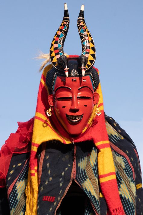 West African Masks, African Demon, Zaouli Dance, Benin Culture, West African Culture, African Folklore, Tribe Mask, Congo People, Benin Kingdom