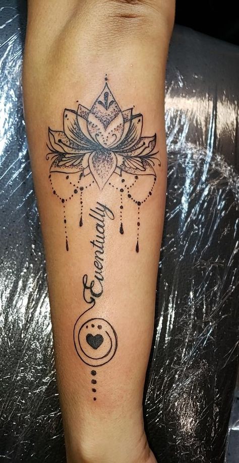 #Eventually #Infertility #Infertilitytattoo #Tattoo #girltattoo #igotthis #hope #oneday #Lotus #flower Fertility Flower Tattoo, Positive Energy Tattoo Design, Infertile Tattoo, Fertility Tattoos For Women, Auntie Tattoo, Louts Flower Tattoo, Ivf Tattoos For Women, Ivf Tattoo, Fertility Tattoo