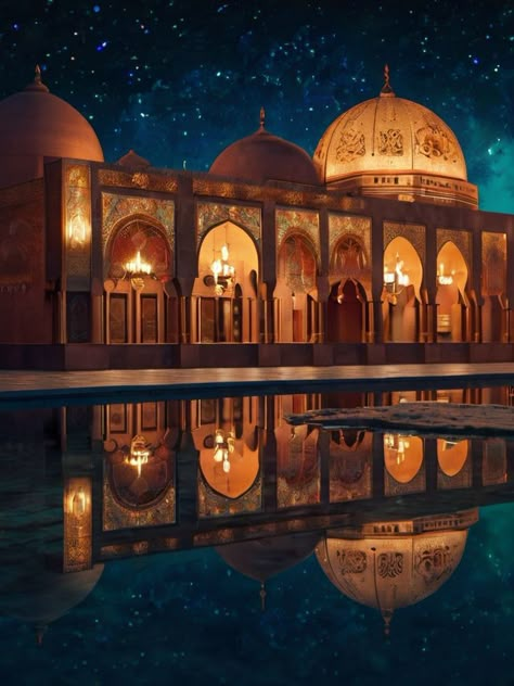 Aladdin Castle, Arabian Castle, Aladdin Aesthetic, Aladdin Arabian Nights, Arabian Palace, Arabian Nights Wedding, Arabian Nights Aesthetic, Tiny Glade, Arabian Nights Theme