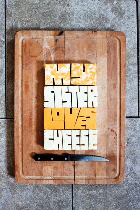 Play by Allison Supron, via Behance Food Lettering, Food Typography, Experimental Type, Inspiration Typographie, Typography Love, 3d Typography, Creative Typography, Types Of Lettering, Sister Love