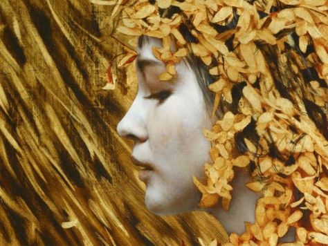 Foil Painting, Brad Kunkle, Bo Bartlett, Portraiture Painting, Gold Leaf Art, Fashion Sketchbook, Inspiring Art, White Butterfly, Class Ideas