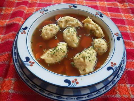 Chicken Soup with Flour Dumplings (Melboller) Danish Dumpling Soup, Danish Soup, Chicken Soup Dumplings, Pastina Soup, Danish Recipes, Flour Dumplings, Danish Dough, Soup Dumplings, Dumpling Soup