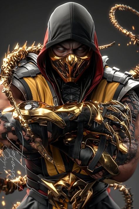 Mk Scorpion Wallpaper, Mk 11 Scorpion, Scorpion Wallpaper, Mk Scorpion, Scorpion Mk, Warframe Art, Trill Art, Samurai Wallpaper, Ninja Art