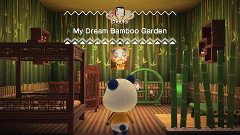 #anch #Chester #paradiseplanning Happy Home Paradise, Bamboo Garden, Acnh Ideas, Happy Home, Chester, Animal Crossing, Sims 4, Paradise, Animals