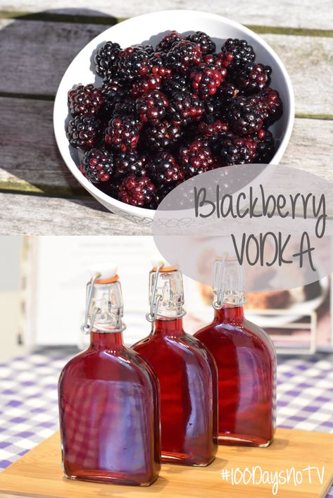 Fresh or frozen blackberries can be used to make Blackberry Vodka. Bottles of this make brilliant presents. Blackberry Infused Vodka, Blackberry Vodka Recipe, Frozen Blackberry Recipes Easy, Blackberry Vodka Drinks, Blackberry Liqueur Recipes, Blackberry Recipes Easy, Mead Brewing, Blackberry Vodka, Infused Spirits