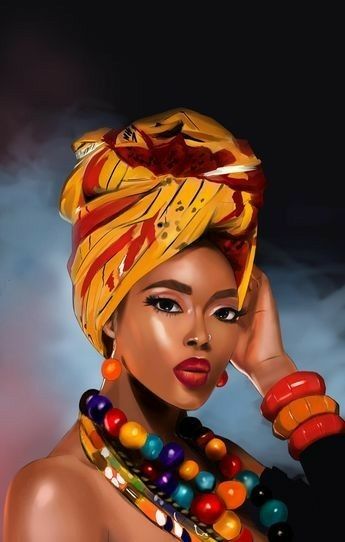 African Women Painting, African Women Art, African Princess, Afrique Art, African Paintings, African Art Paintings, Afrocentric Art, Black Art Painting, Africa Art