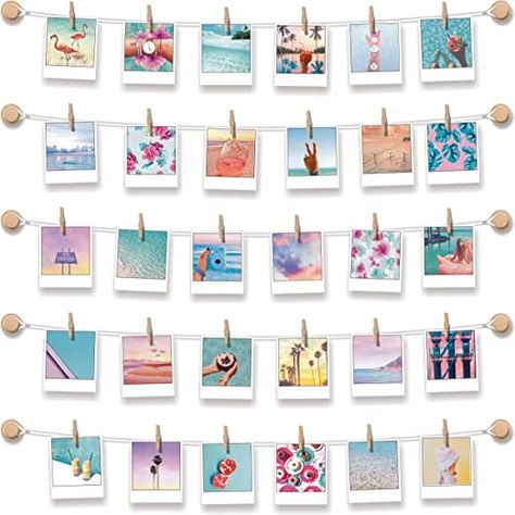 Instant Photo Display, Photo Wall Hanging, Postcard Wall, Clip Picture Frame, Pictures On String, Photo Wall Display, North Hills, Instant Photo, Display Photos