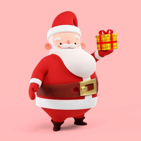 3d Santa Claus, Santa Hat Png, Hat Png, Christmas 3d, Santa Claus Hat, Merry Christmas Png, Santa Claus Christmas, Funny Cartoon, 3d Rendering