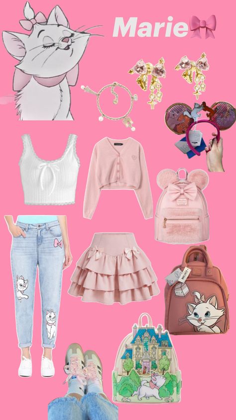 Marie inspired fit Disney Girls, Disney Outfits, Cool Girl, Disney