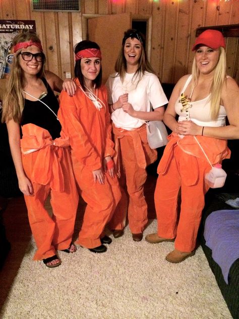 Funny group halloween costume  #funny #halloween #costume #groupcostume #group #holes #disney #stanleyyelnats Holes Halloween Costume Group, Halloween Costumes With Sweatpants, Costumes For Groups Of Five, 6 Person Halloween Costume Group, Holes Halloween Costume, Holes Costume, Softball Costumes, Funny Group Costumes, Halloween Softball