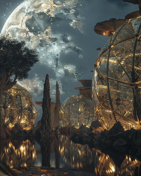 A cosmic garden. #magicalplaces #magicalplace #magicallandscape #magicalart #magical #beautifulplaces #dreamy #dreamcore #epicfantasy #epic #fantasyarchitecture #fantasyart #fantasyartwork#fantasy #epiclandscape #imaginaryplaces #imaginaryart #imagine #digitalart #midjourney #ai Apocalypse Landscape, Fantasy Star, World Of Tomorrow, Fantasy City, Magical Art, Fantasy Places, Future City, Fantasy Art Landscapes, Fantasy Aesthetic