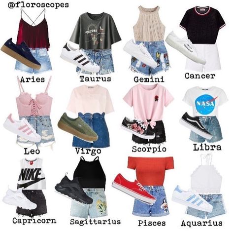 Zodiac Signs Outfits Style Inspiration, Zodia Pești, Zodiac Outfits, Zodiac Clothes, Zodiac Fashion, Zodiac Sign Fashion, Zodiac Signs Sagittarius, Teenage Outfits, Signs Horoscope