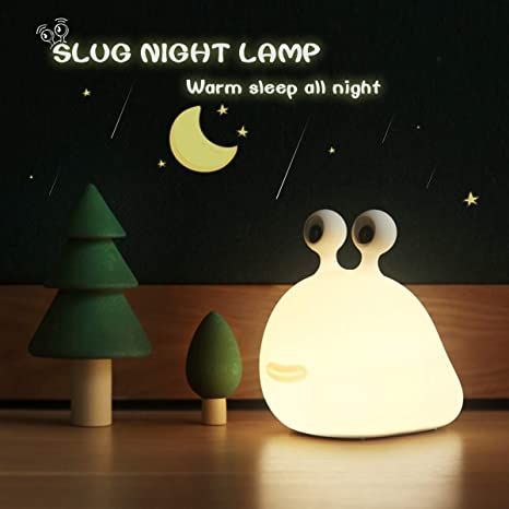 【MUID Original Authentic】 Slug Night Light, Nursery Squishy Lamp, Silicone Night Light for Breastfeeding, Cute Animal Bedside Lamp for Baby Kids Teens, Soft Nightlight with Touch Sensor for Bedroom Squishy Lamp, Mushroom Nightlight, Night Lamp For Bedroom, Light Nursery, Mushroom Lights, Nursery Lighting, Nursery Night Light, Baby Night Light, Kids Night