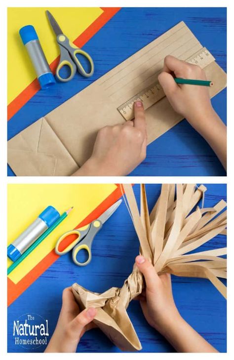 3d Fall Crafts For Preschoolers, 3d Fall Tree Craft, Tree Art For Kindergarten, How To Make A Tree Out Of Cardboard, Parts Of A Tree Craft, How To Make A 3d Tree, Fall Trees Art Projects For Kids, Fall Tree Art Projects For Kids, Thankful Tree Craft For Kids