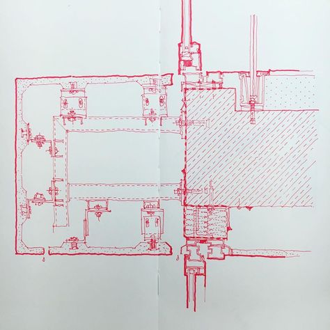 GRC slab edge cladding detail • #Fachada #glass #facadesection #architecturaldetail #arquitectura #facade #facadesketch #arqsketch #design… Grc Facade Detail, Grc Cladding Facade, Grc Facade, Facade Cladding, Office Tower, Glass Facades, Design Thinking, House Designs, House Designs Exterior