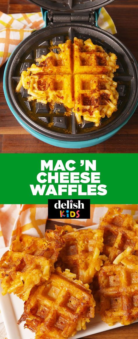 How To Turn Boxed Mac 'N Cheese Into WafflesDelish Iron Meals, Cake Batter Pancakes, Belgian Waffle Recipe, Iron Ideas, Belgian Waffles Recipe, Waffle Iron Recipes, Boxed Mac And Cheese, Cheese Waffles, Waffle Maker Recipes