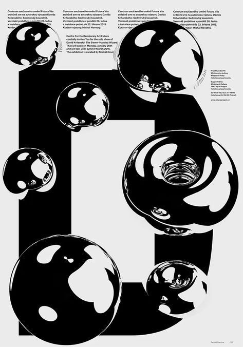 An innovative approach to typography and ace use of monochrome from Prague's Parallel Practice 3d Graphic Design, Mises En Page Design Graphique, 타이포그래피 포스터 디자인, Typographic Poster, Illustrations And Posters, Design Graphique, Graphic Design Typography, Graphic Design Posters, Visual Design