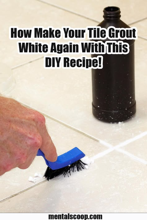 Grout Cleaning Diy, Diy Grout Cleaner, Best Grout Cleaner, How To Clean Grout, Homemade Grout Cleaner, Diy Grout, Cleaning Grout, Clean Grout, Tile Cleaner