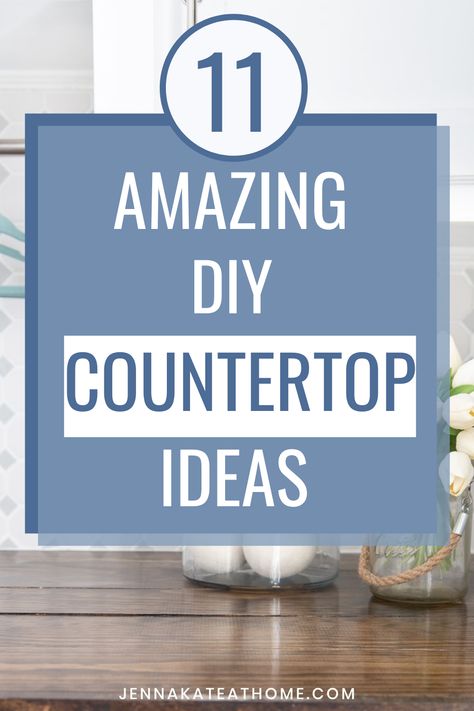 Diy Countertop Makeover Kitchen Counters, Diy Cabinet Countertop, Countertop Update Diy, Alternative Countertop Ideas, Countertop Refinishing, Budget Friendly Kitchen Countertops, Countertop Redo Cheap Kitchen Makeovers, Budget Friendly Countertops, Diy Countertop