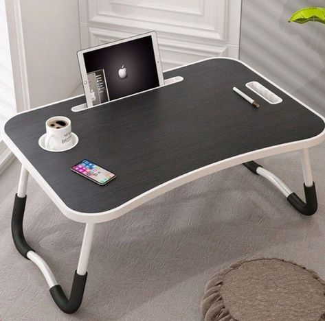 Table On Bed, Foldable Laptop Table, Overbed Table, Table Breakfast, Table Foldable, Spy Gear, Bed Sheet Sizes, Wooden Items, White Rims