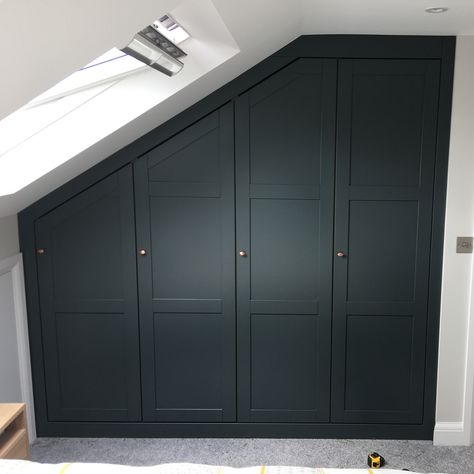 Boys Loft Bedroom, Panel Wardrobe, Loft Bedroom Decor, Loft Conversion Bedroom, Fitted Wardrobes Bedroom, Built In Lockers, Fitted Wardrobe, Bespoke Wardrobe, Latest Interior Design Trends