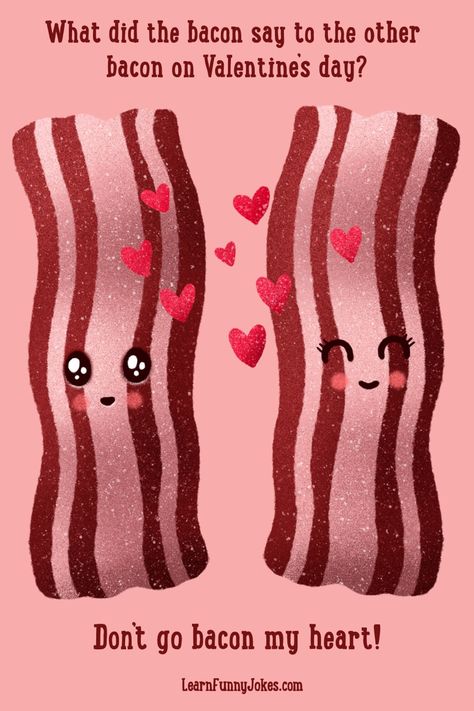 Drawing of bacon in love