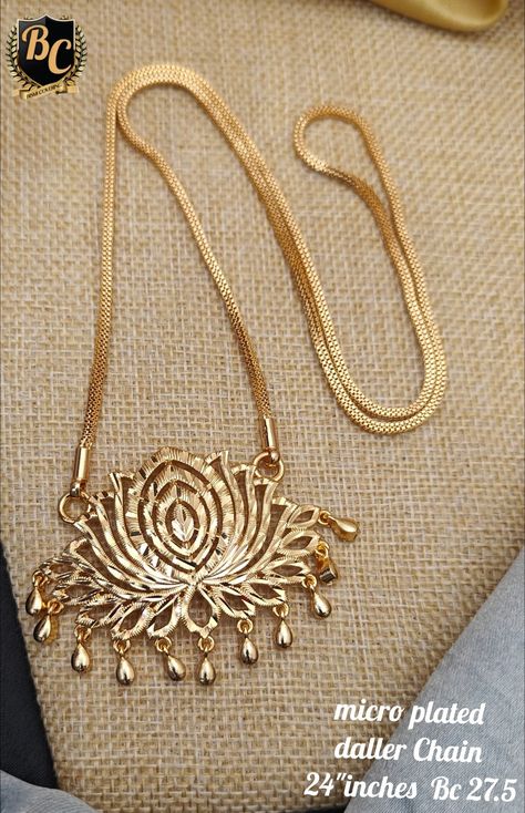 Dollars For Gold Chain, Gold Dollars For Chains, Attigai Necklace Gold, Long Gold Necklace Indian, Gold Dollars, Dollar Chain, Bengali Jewellery, Neck Pieces Jewelry, New Gold Jewellery Designs