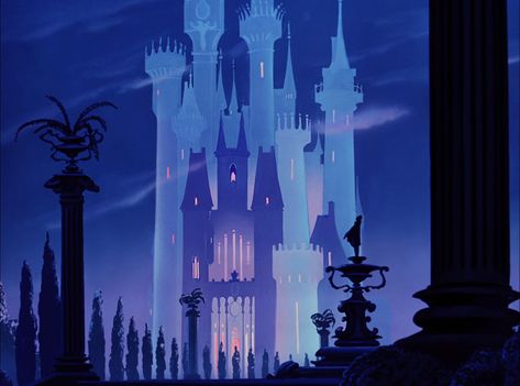 Disney "Cinderella" 1950 castle Mary Blair Art, Joey Chou, Mary Blair, Disney Kingdom, Images Disney, Disney Background, Disney Concept Art, Cinderella Castle, Old Disney