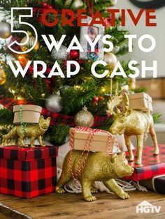 Check Gift Ideas, Wrapping Money As A Gift Creative, Wrapping Cash Gifts Fun, How To Wrap Cash As A Gift, How To Wrap Money As A Gift Christmas, Christmas Money Gift Ideas For Adults, Gifting Cash For Christmas Fun, Cash Gift Wrapping Ideas, Creative Ways To Wrap Money As A Gift