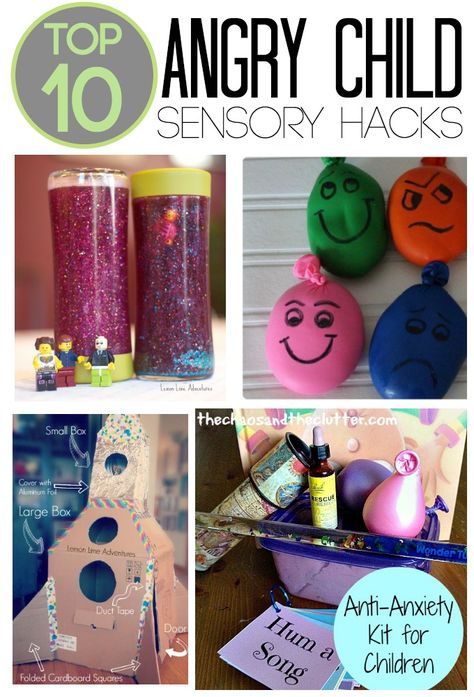 Top 10 Angry Child Sensory Hacks | These are perfect for my calming corner and my sensory tools basket! Angry Child, Sensory Tools, Therapeutic Activities, Calming Activities, Child Therapy, Play Therapy, Kids Sensory, Sensory Processing, School Psychology