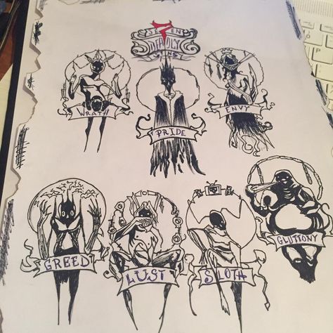 Greed Sin Tattoo, 7 Sins Tattoo Design, Seven Deadly Sins Tattoo Design, 7 Deadly Sins Tattoo Ideas, Seven Deadly Sins Tattoo Ideas, Seven Deadly Sins Tattoos, 7 Sins Tattoo, Seven Deadly Sins Art, Seven Deadly Sins Symbols