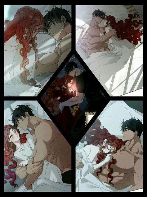 Riftan X Maxi, Riftan And Maxi, Sleeping Couple, Men Pyjamas, Under The Oak Tree, Striped Pajamas, Dramione Fan Art, Best Romance Anime, The Ancient Magus Bride