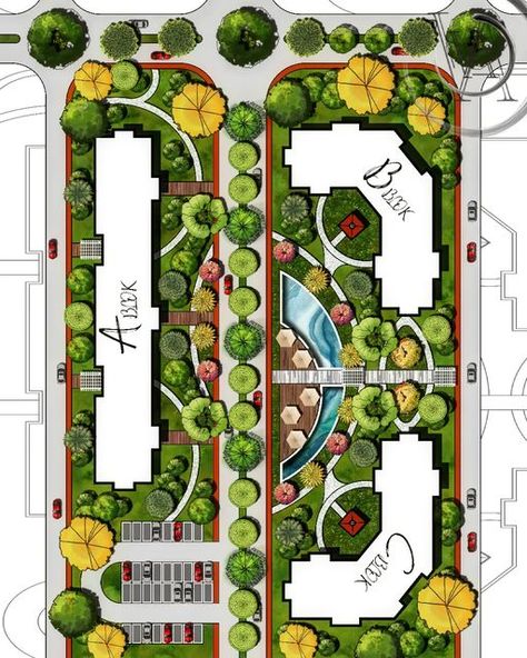 North Facing Plan, North Facing House Plan, Pc Drawing, North Facing House, Plan Architecture, Web Design Examples, Landscape Design Drawings, Urban Design Architecture, Campus Design