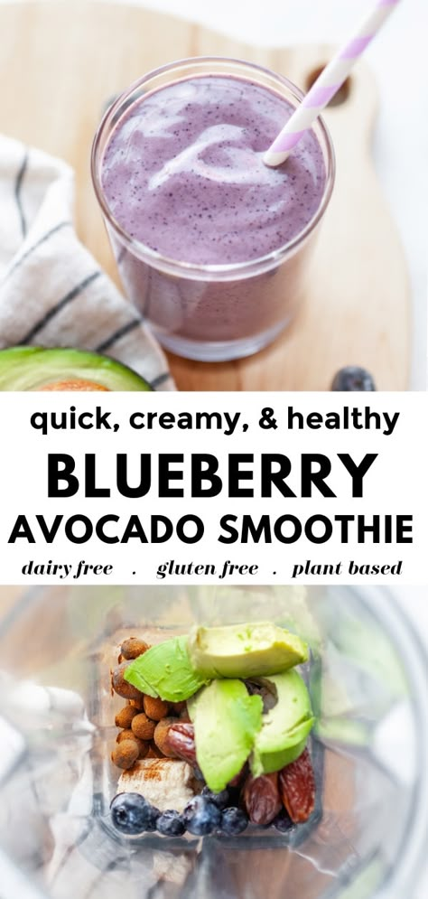 Date Smoothie Recipes, Blueberry Avocado Smoothie, Gut Diet, Avocado Smoothie Recipe, Easy Healthy Smoothie Recipes, Toddler Smoothies, Fodmap Snacks, Smoothie Diet Plan, Health Improvement