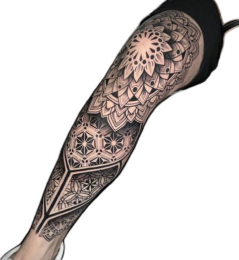 Geometric Mandala Leg Sleeve, Geometric Mandala Leg Tattoo, Knee Mandala Tattoos, Maori Tattoo Leg, Geometric Leg Sleeve, Geometric Leg Tattoo, Geometric Tattoo Leg Sleeve, Gothic Font Tattoo, Tattoo Pierna Hombre