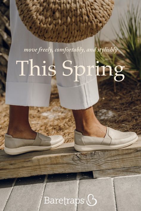 The Jilian Slip-On blends a casual flat with a loafer and a subtle wedge for the perfect lift. With Float Form Technology and a flexible, slip-resistant outsole, it’s your go-to for all-day ease. ☁️✨ #StepInComfort

#baretraps #comfort #style #spring #tech