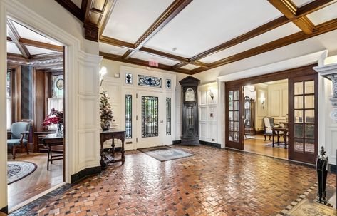 Historic Queen Anne Victorian c.1902 - Historic Home Team Historical Homes Interior, Landscaping Walkways, Historic Home Interiors, Carriage House Garage, Queen Anne Victorian, Historical Homes, Victorian Home, Ceramic Floor Tiles, Elegant Home